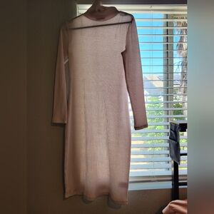 Elegant White Long Sleeve Dress